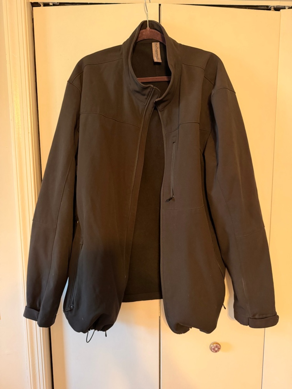 Men's Black Softshell Jacket - Weatherproof